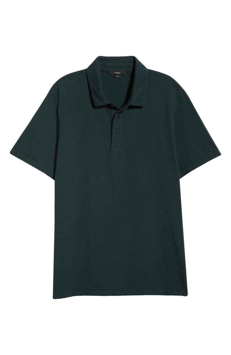 Vince Regular Fit Garment Dyed Cotton Polo, Alternate, color, Washed Seaweed