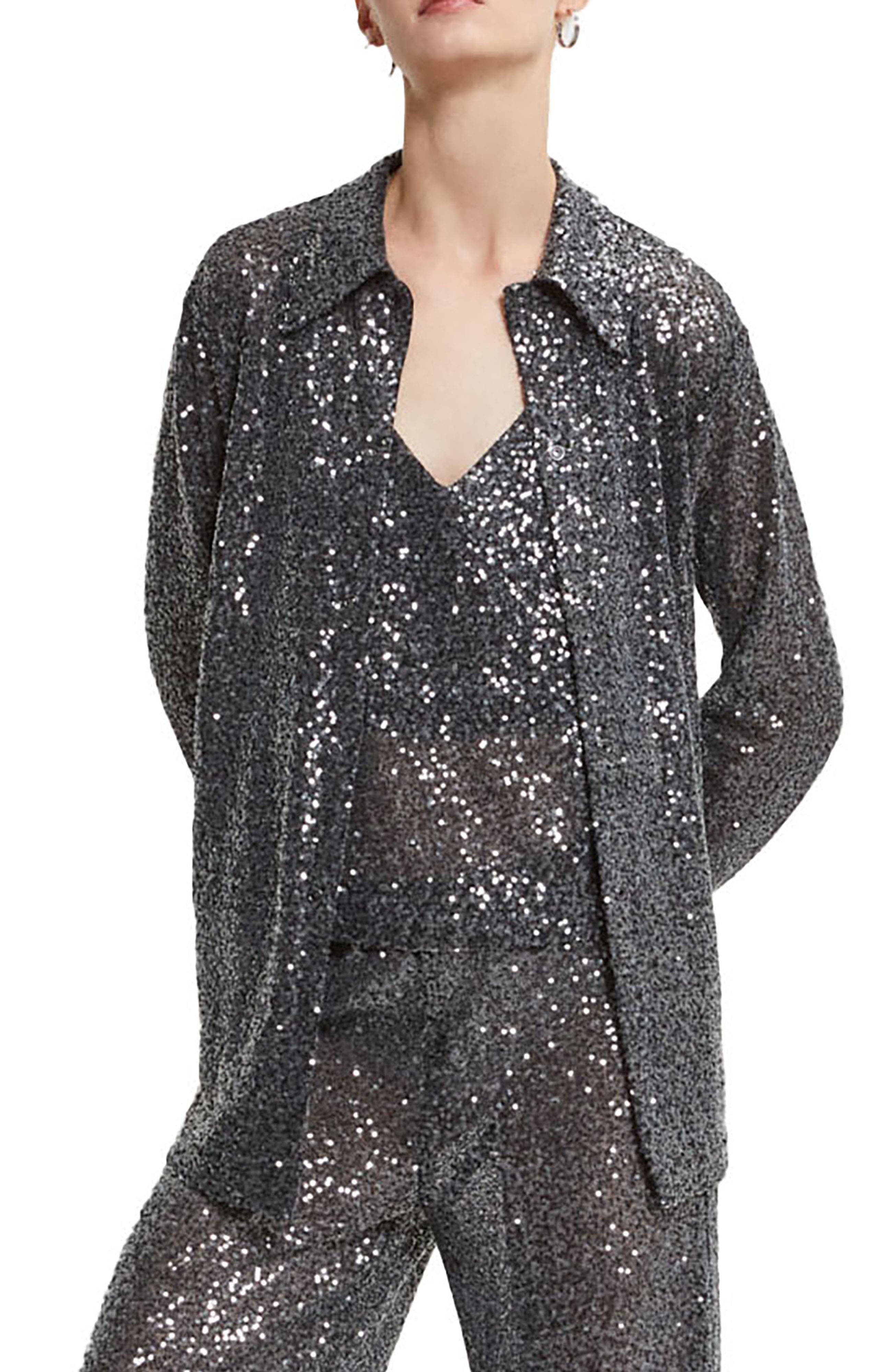 Sequin Embellished Shirt - image 3