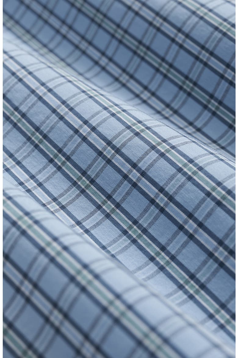Performance Button-Up Shirt, Alternate, color, HYDRANGEA NAVY CHECK