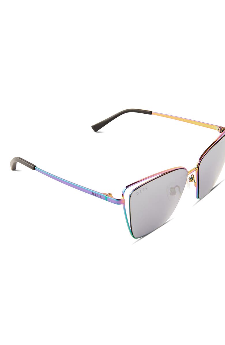 DIFF Becky III 57mm Floating Cat Eye Sunglasses, Alternate, color,