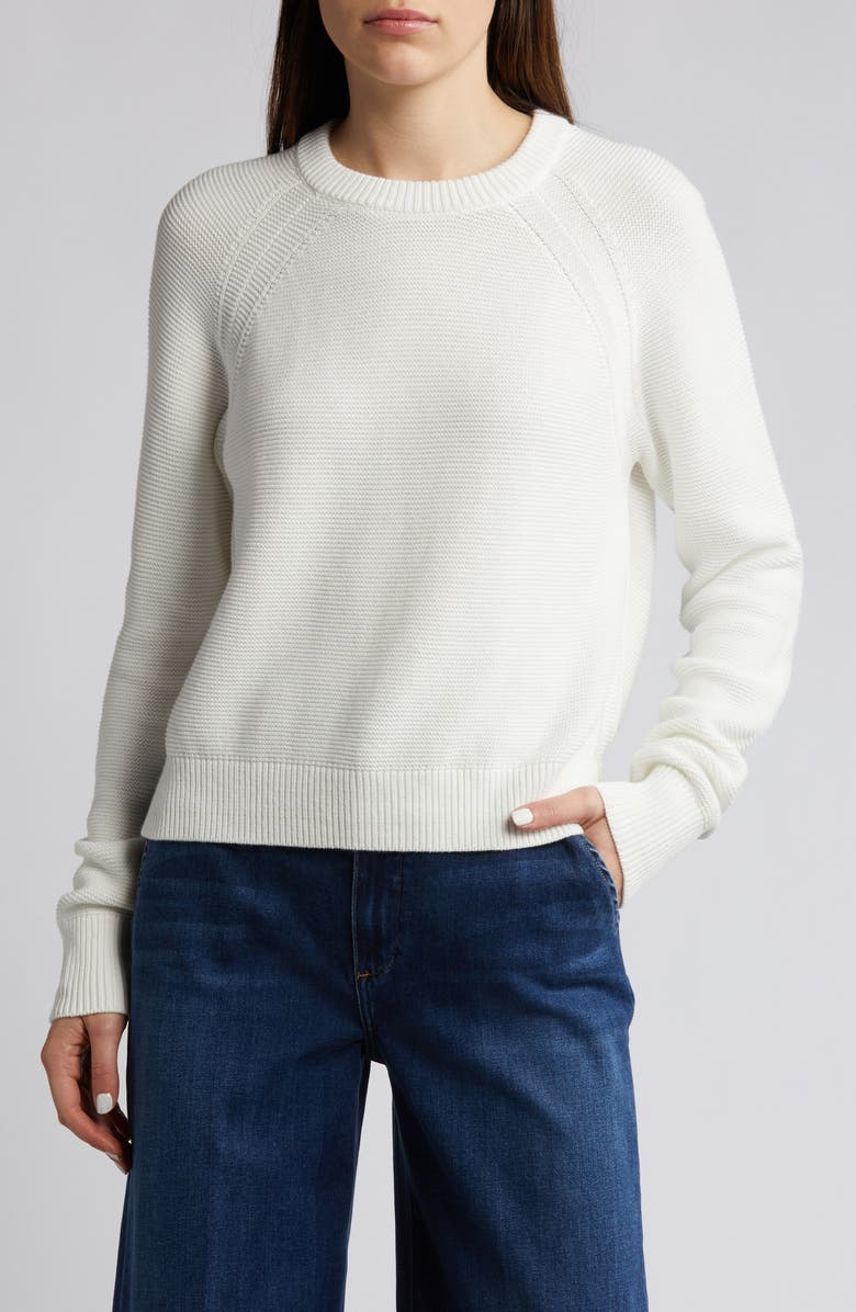 French Connection Lillie Mozart Crewneck Cotton Sweater, Main, color, 