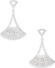 NORDSTROM RACK Cubic Zirconia Fan Drop Earrings