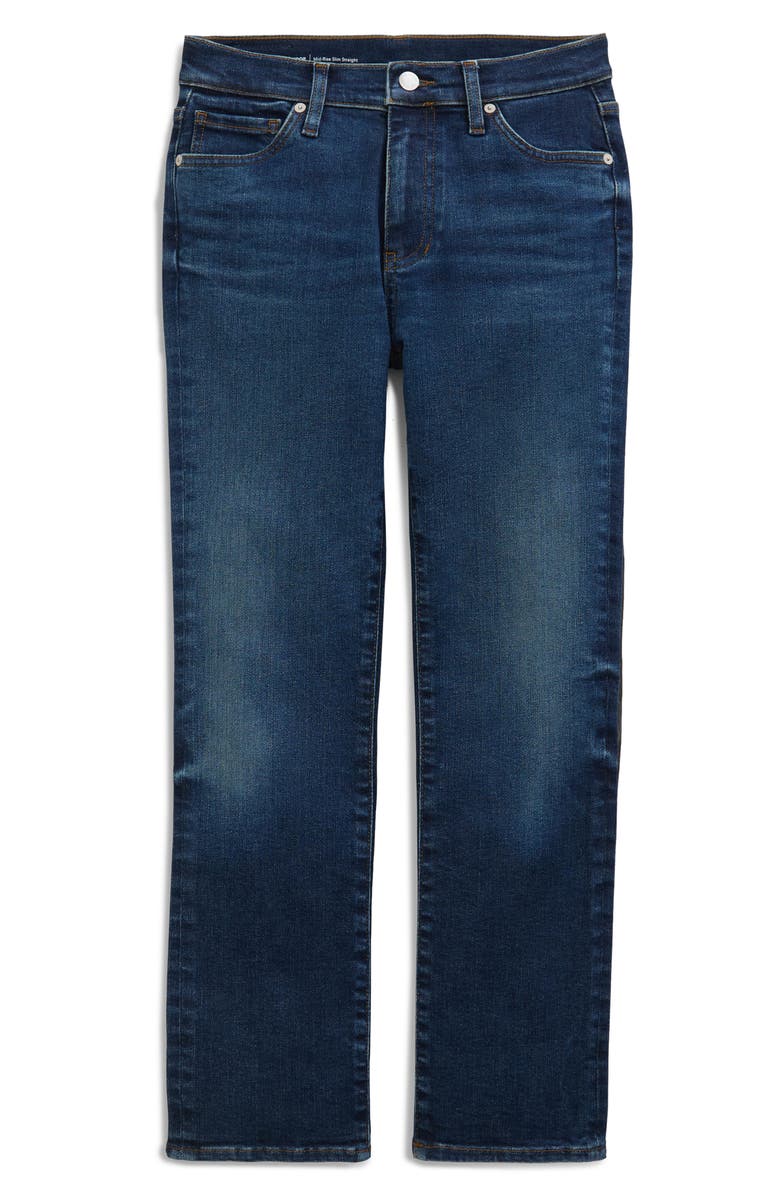 AG Mari Mid Rise Ankle Slim Straight Leg Jeans, Alternate, color, Night Cap