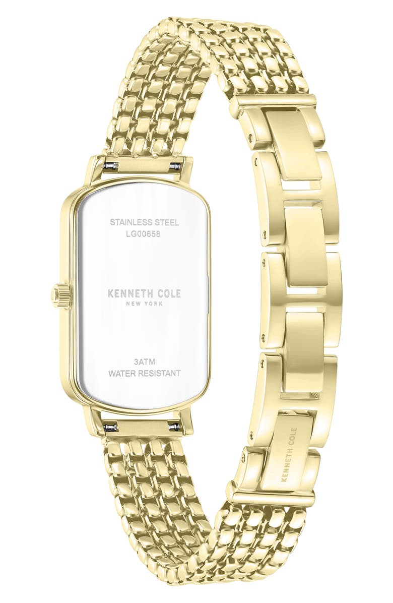 Kenneth Cole New York Classic Slim Bracelet Watch, 22mm x 35mm, Alternate, color, Gold