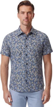Lords of Harlech Floral Field Mens Knit Shirt