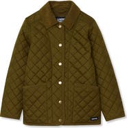 Lands' End Girls Quilted Water Resistant Jacket