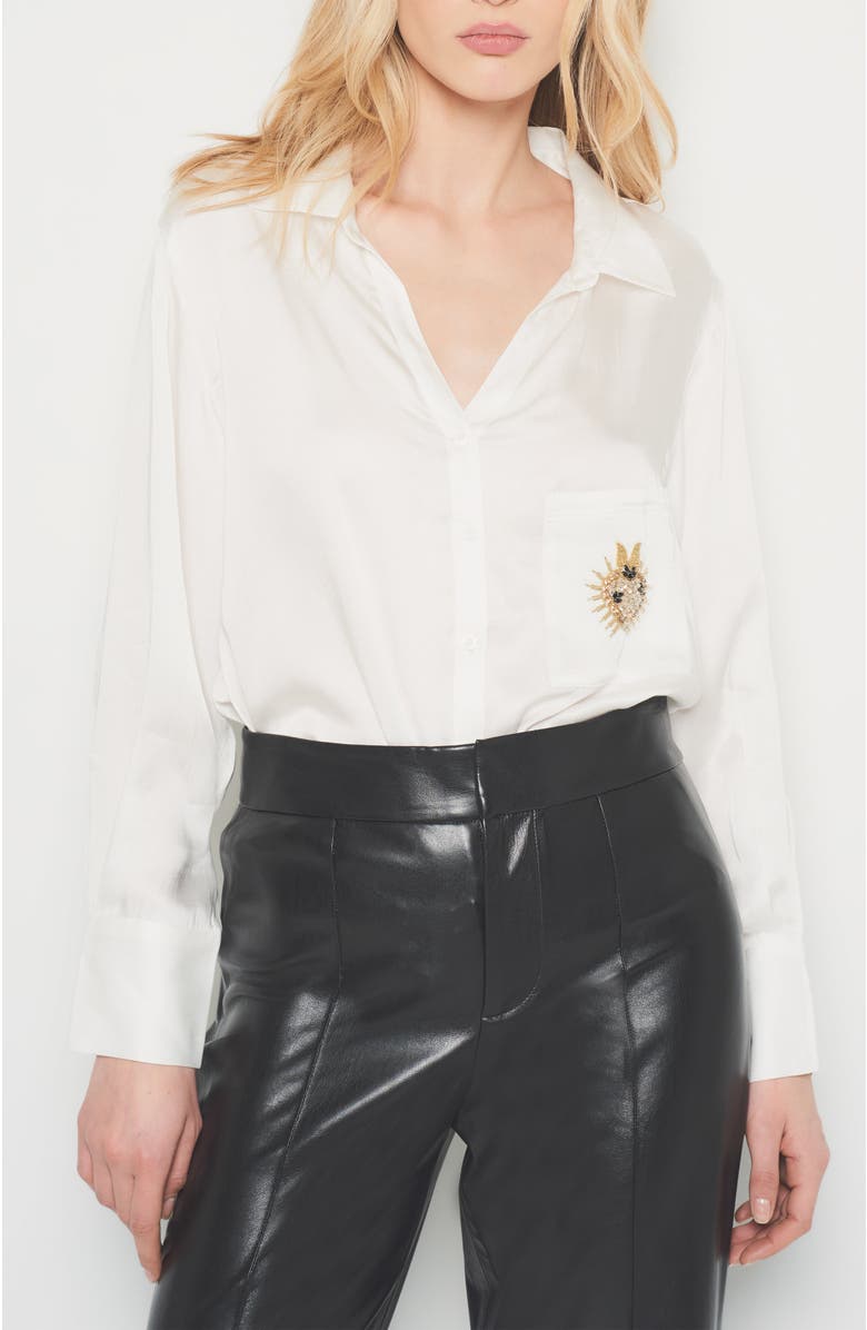 AS by DF Corazon Blouse, Main, color, White