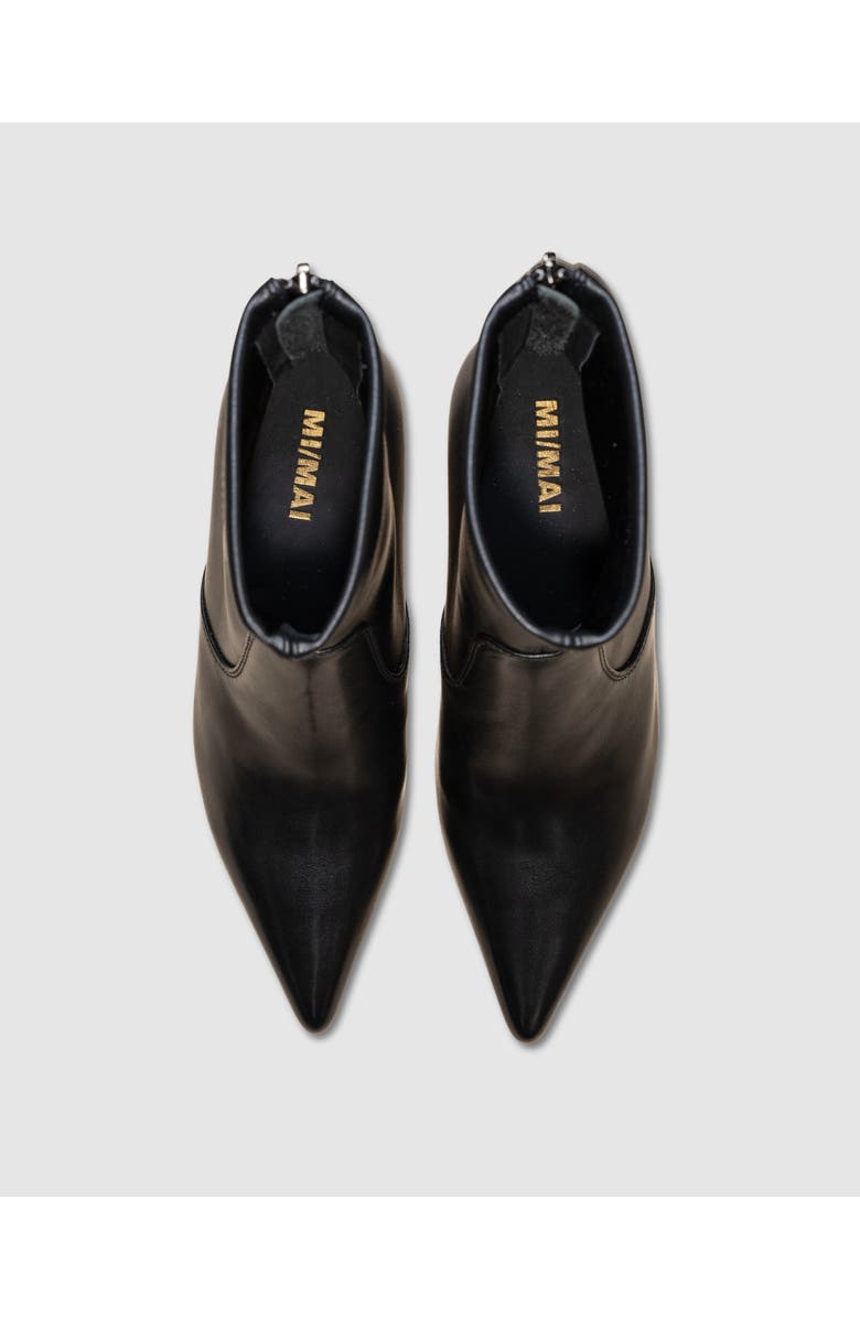 MI/MAI Louise Pointed Toe Low Heel Ankle Boot, Alternate, color, Black