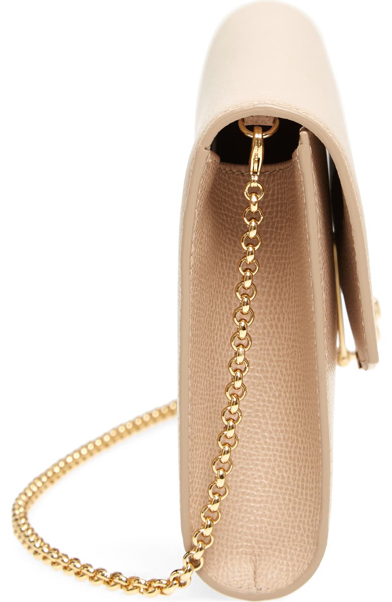 FERRAGAMO Salvatore Ferragamo Icona Leather Clutch, Alternate, color,