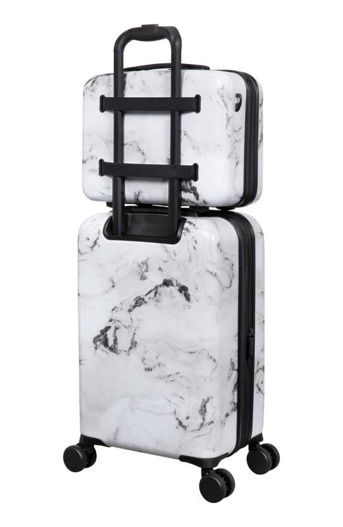 It Luggage Sheen 14-inch Hardside Vanity In Grayscale Marble