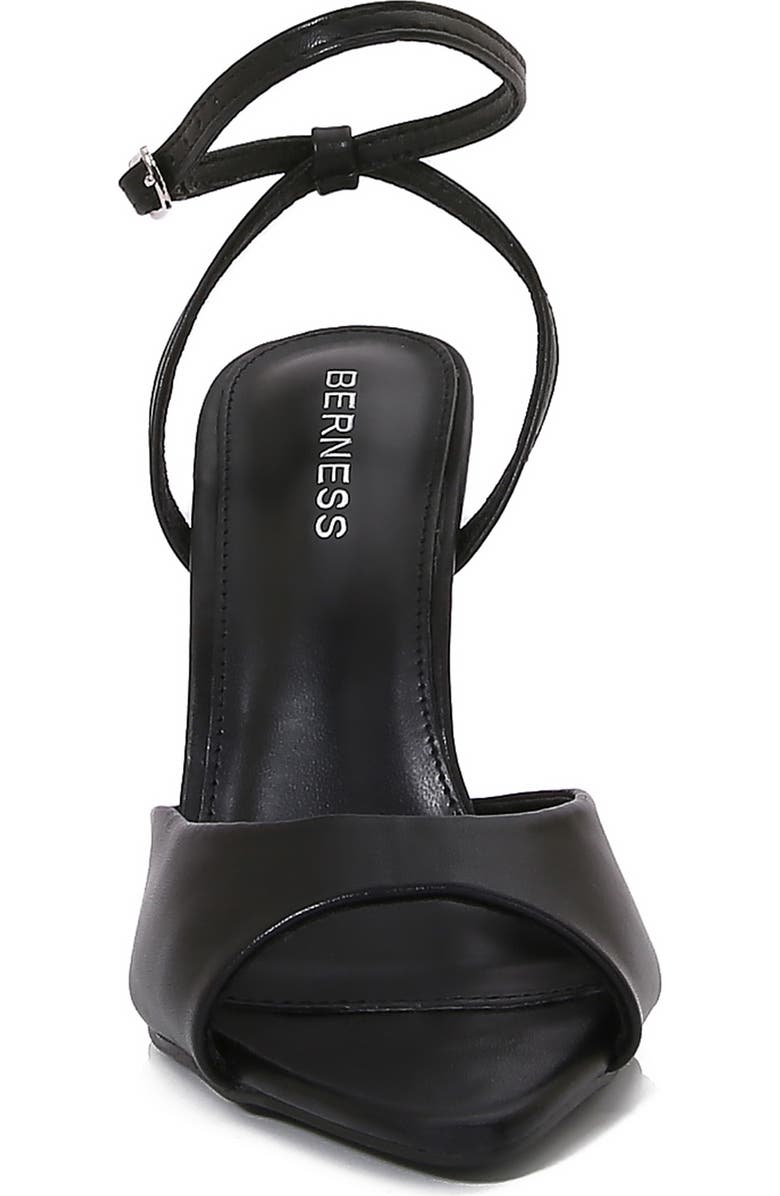 BERNESS Huburta Ankle Strap Sculpted Stiletto Sandal, Alternate, color, Black
