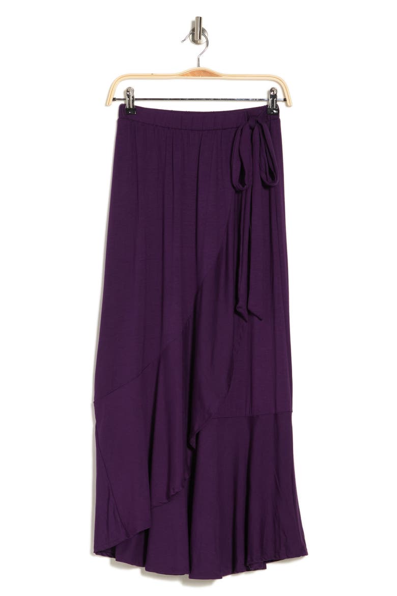 Wrap Midi Skirt, Alternate, color, RHODONITE