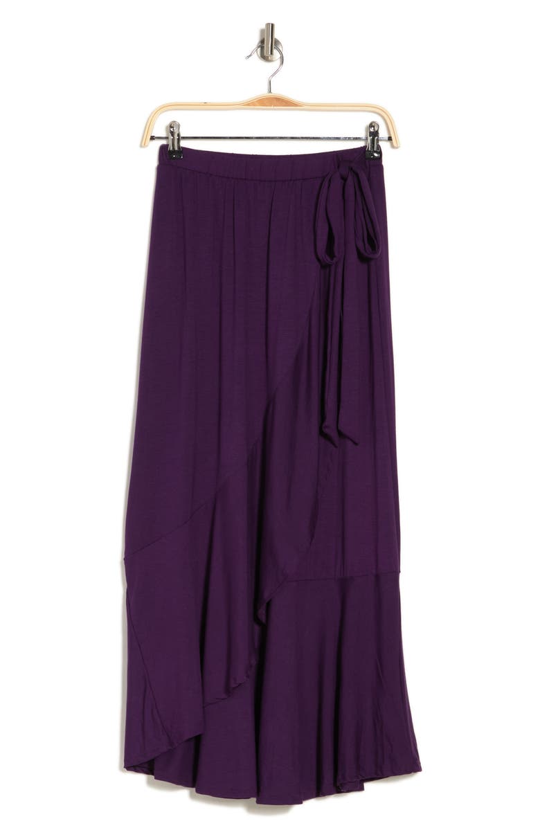 GO COUTURE Wrap Midi Skirt, Alternate, color, Rhodonite