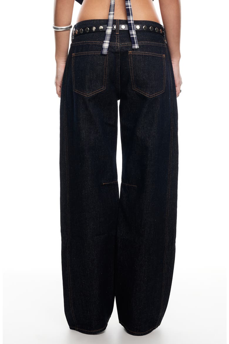 Renacida Low Rise Wide Leg Jeans, Alternate, color, DARK DENIM