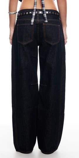 Renacida Low Rise Wide Leg Jeans