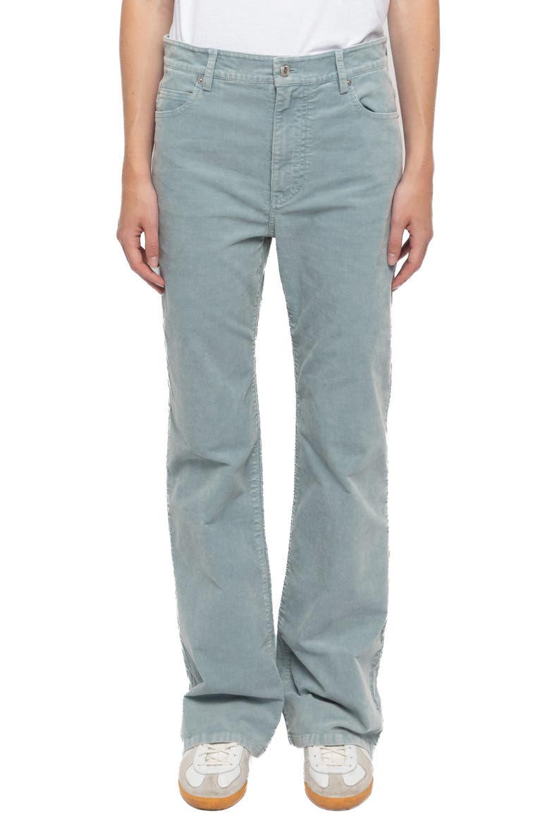 Evy Straight Leg Corduroy Pants, Main, color, DENIM
