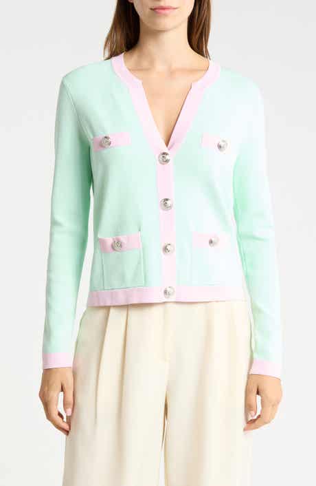 Estefania Contrast Trim Cardigan