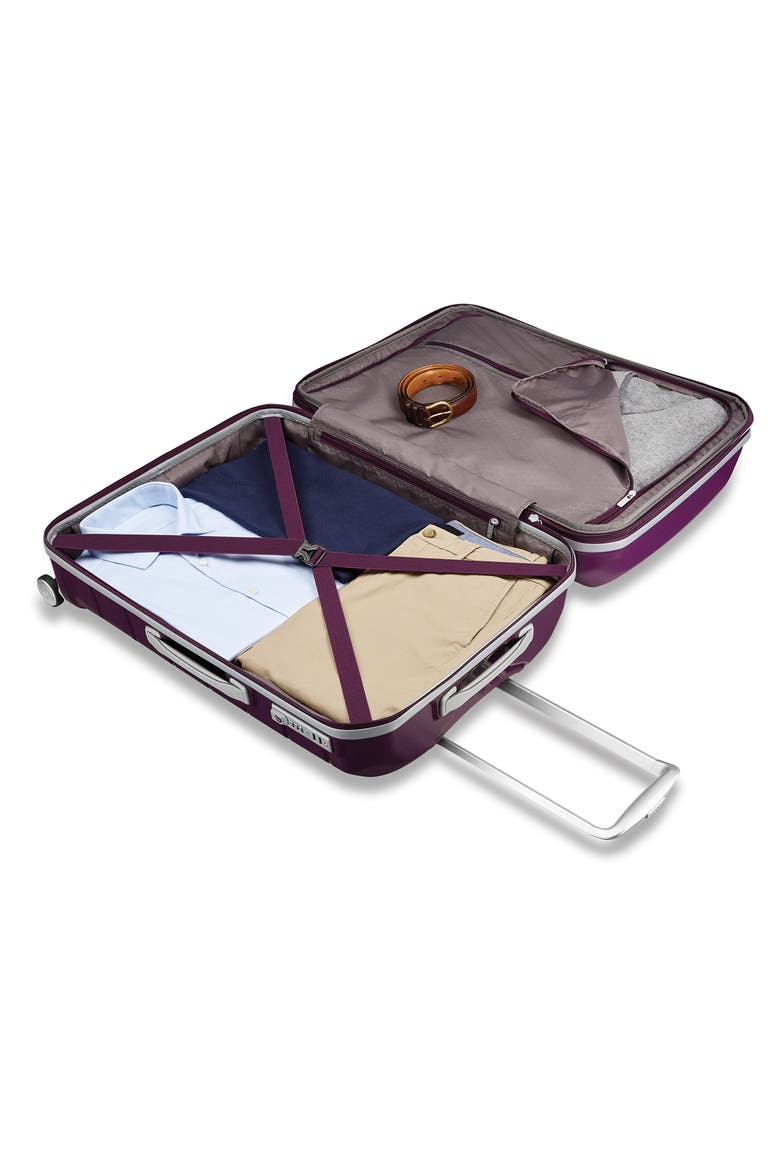 Freeform Hardside Expandable (21"/28") 2 Piece Spinner Luggage Set, Alternate, color, Amethyst Purple