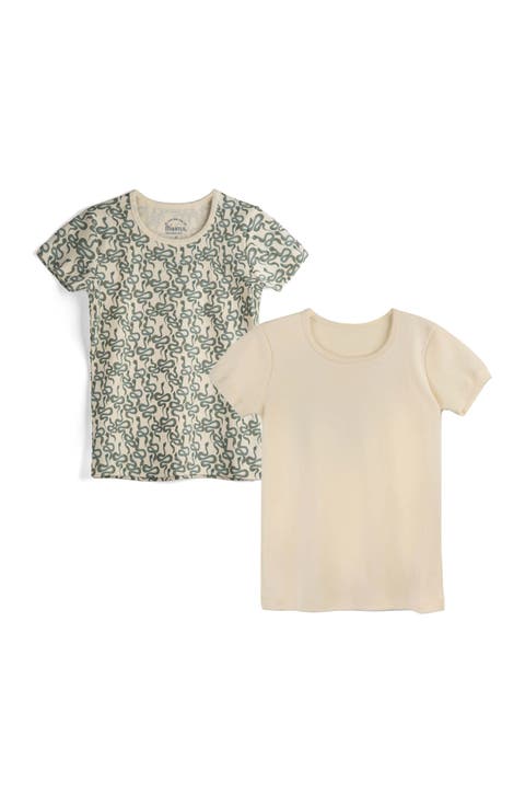 Toddler Rib Knit Short Sleeve 2 Pack