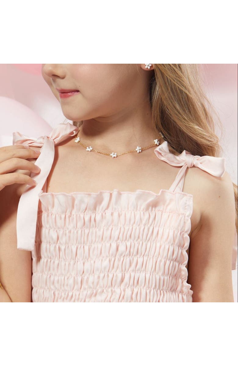 Anna Zuckerman Petit Rosie Necklace, Alternate, color, White
