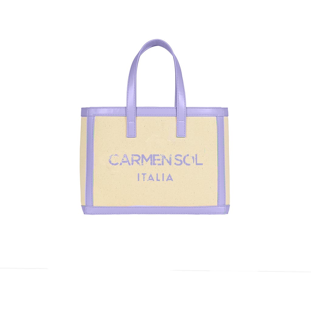 Carmen Sol Venezia Tote Bag In Purple