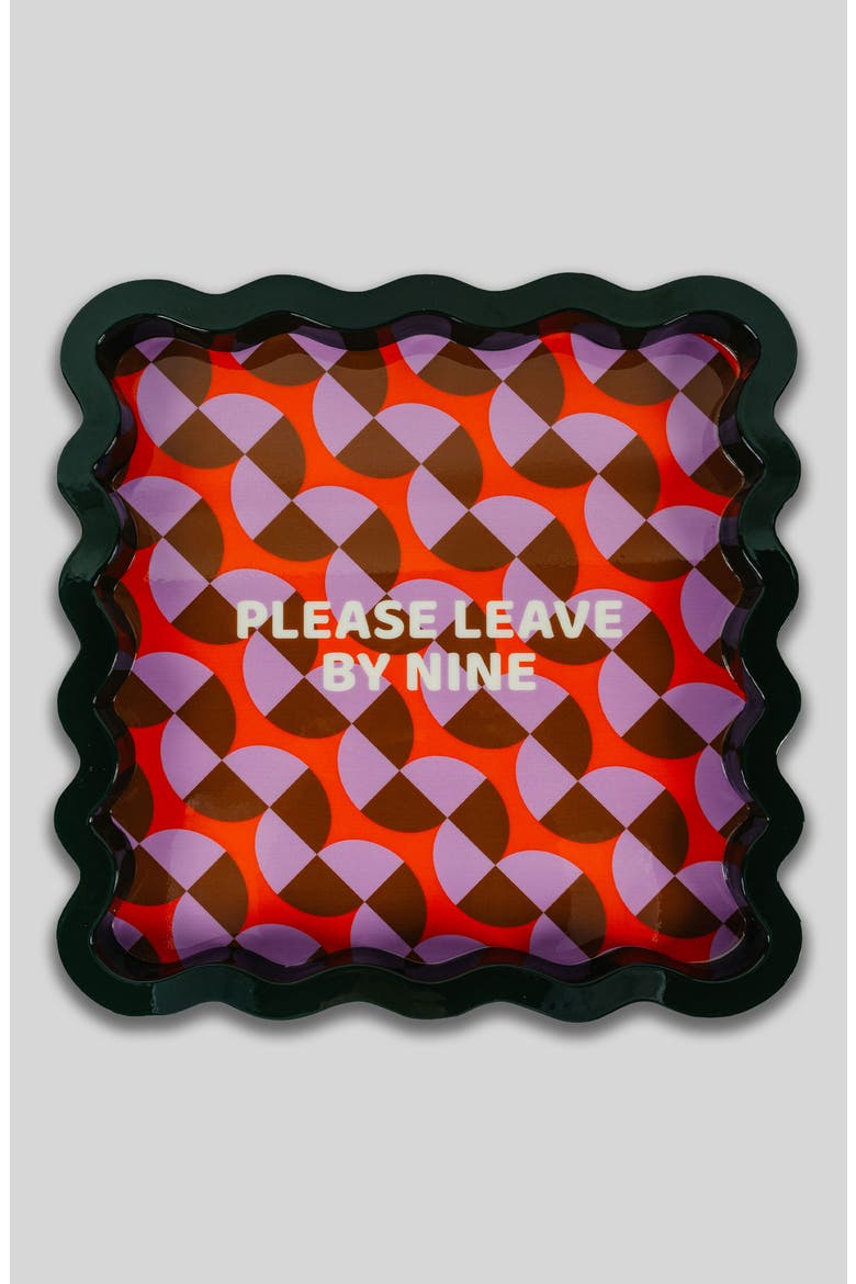 Leave by Nine Lacquer Tray, Main, color, Leave by Nine