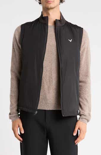 Insulated Mixed Media Full Zip Vest