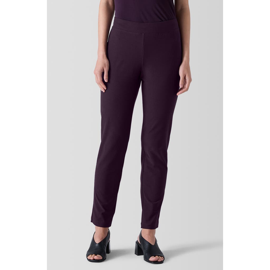 Eileen Fisher Slim Ankle Pants in Violet