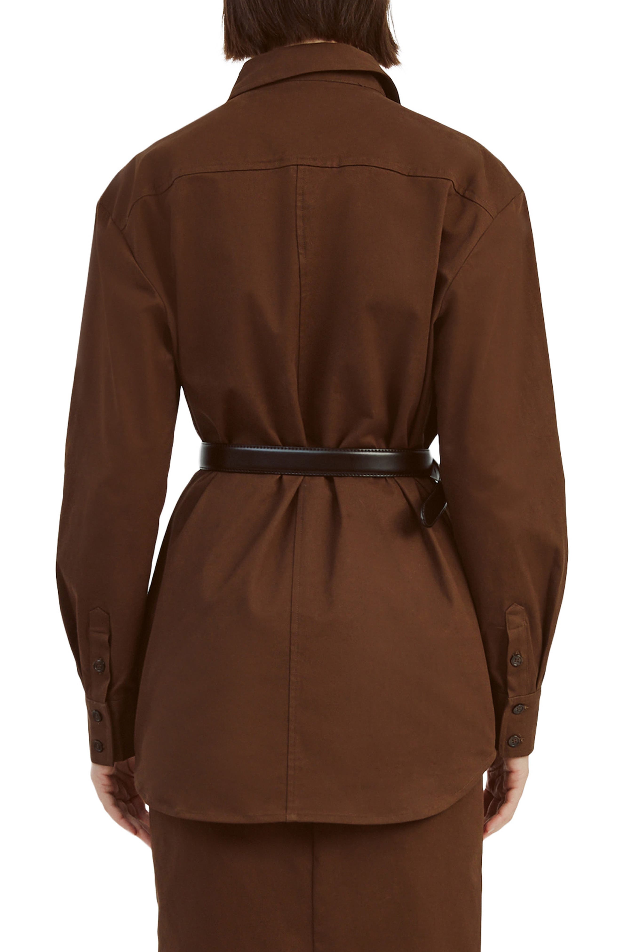 Tybi Stretch Poplin Button-Up Shirt - image 2