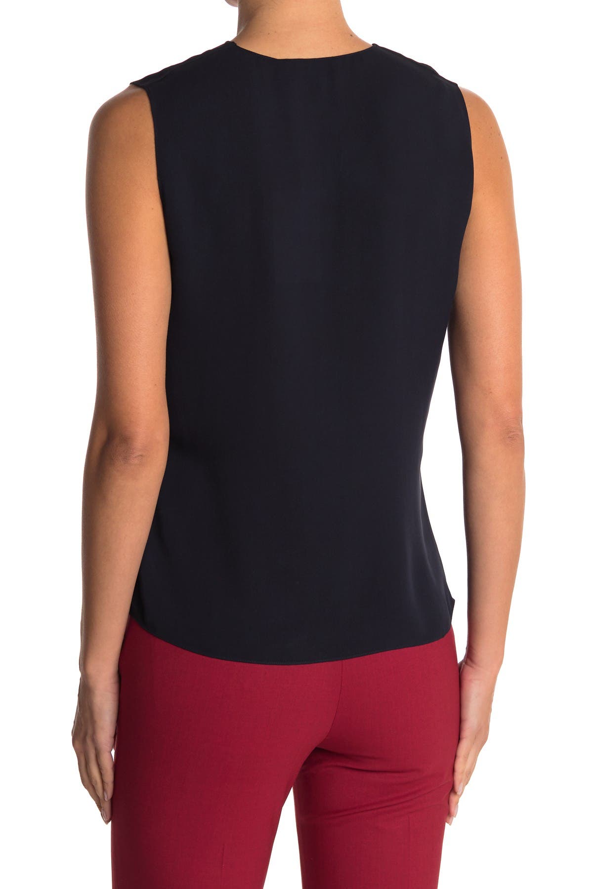 Theory Draped Classic Silk Shell (Women) | Nordstromrack