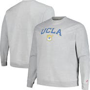LEAGUE COLLEGIATE WEAR Men's League Collegiate Wear Heather Gray UCLA Bruins Tall Arch Essential Pullover Sweatshirt