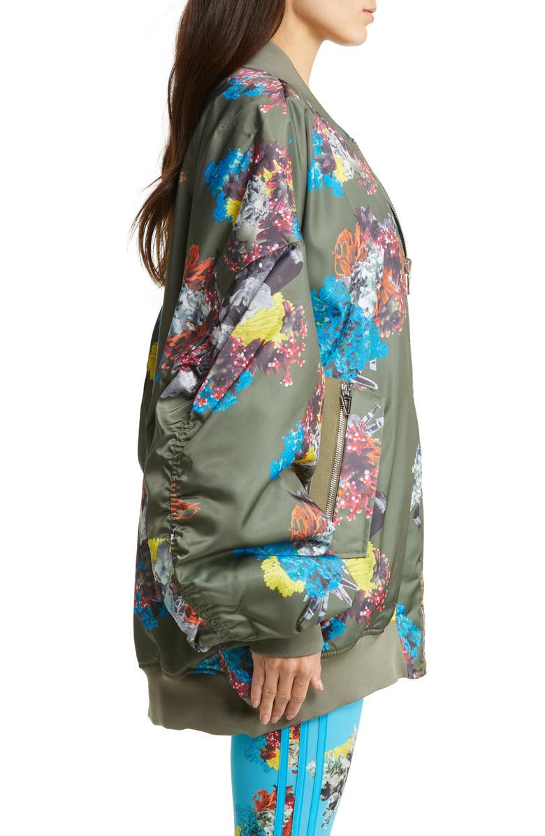 adidas x IVY PARK Reversible Satin Bomber Jacket, Alternate, color, 