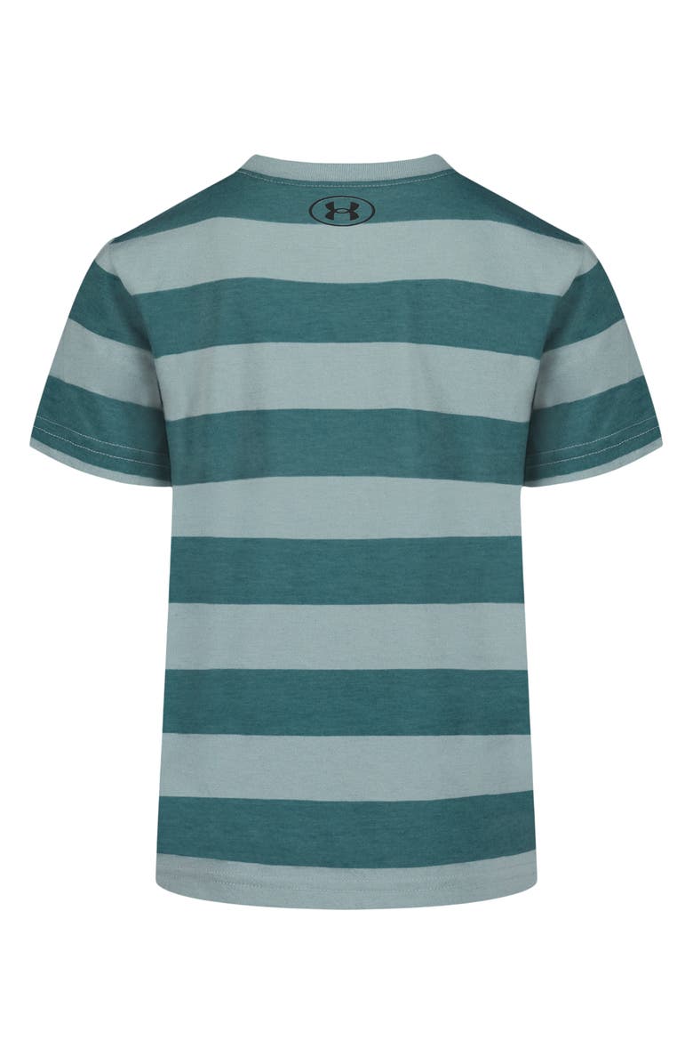 Under Armour Kids' Printed Stripe T-Shirt, Alternate, color, Serpentine