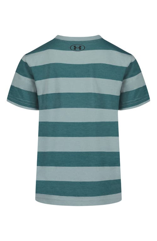 Under Armour Kids' Printed Stripe T-shirt In Green