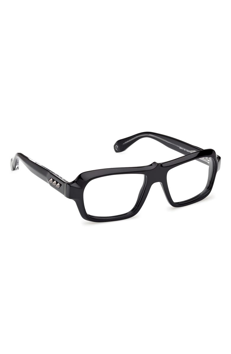Christian Louboutin 55mm Rectangular Optical Glasses, Alternate, color, 
