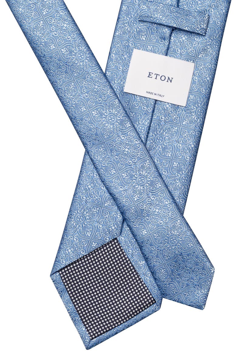 Eton Medallion Jacquard Silk Tie, Alternate, color,