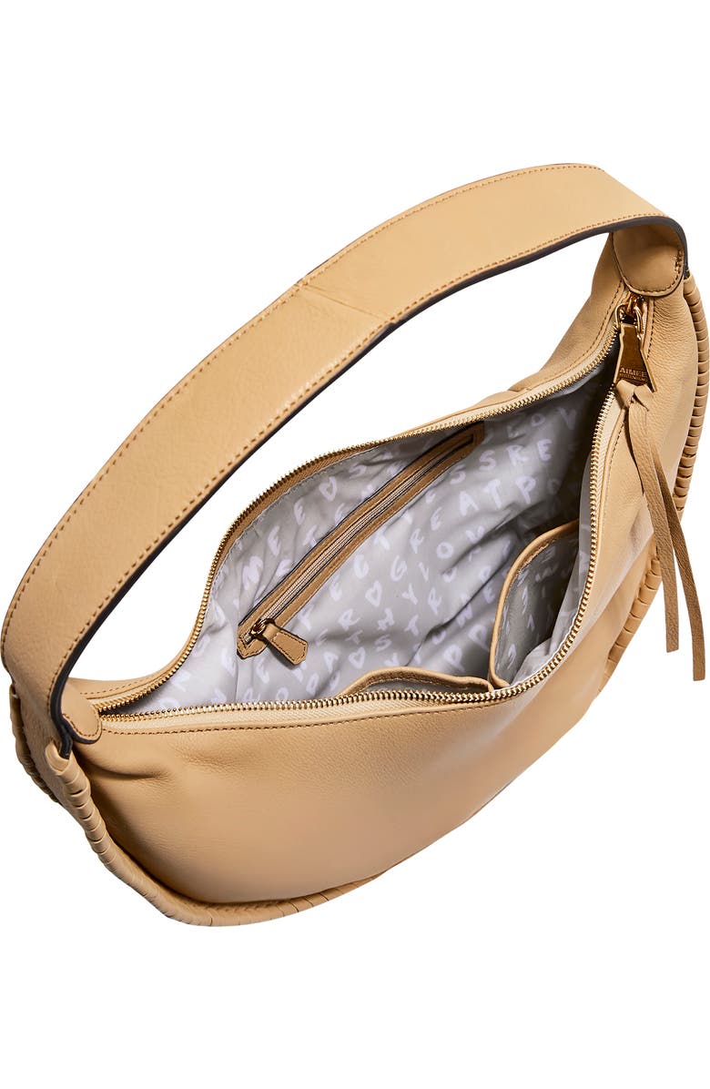AIMEE The Mercer Leather Hobo Bag, Alternate, color, Camel