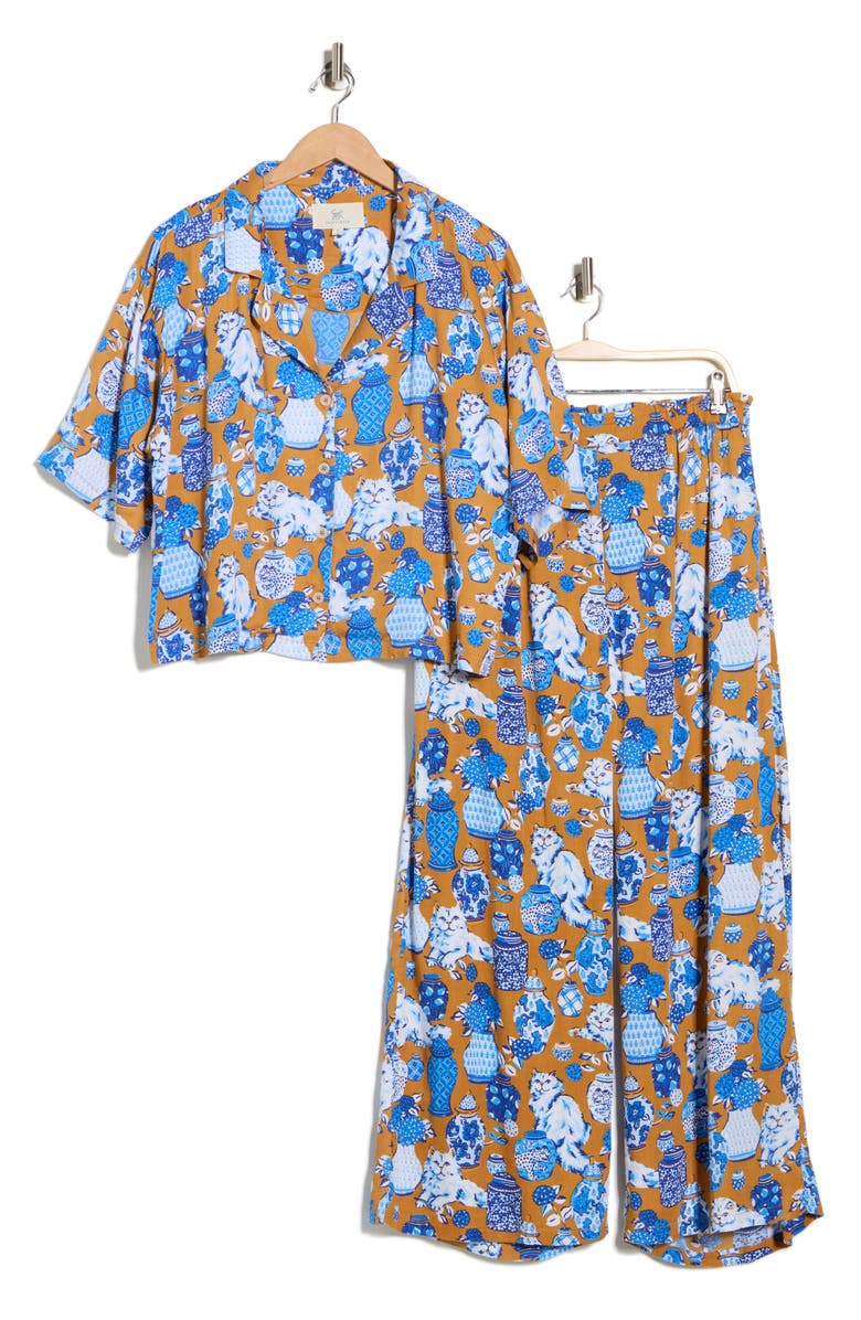 Printfresh Wildest Dreams Satin Pajamas, Alternate, color, 