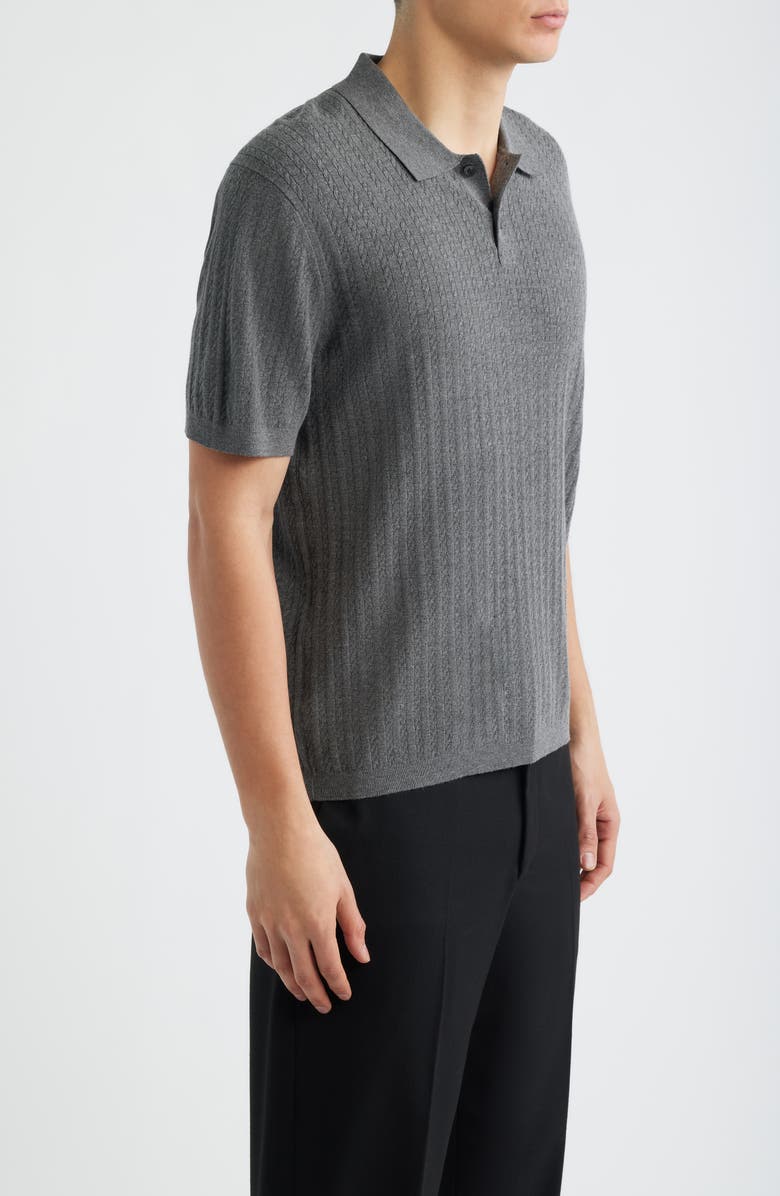 Theory Lightweight Polo, Alternate, color, Medium Grey