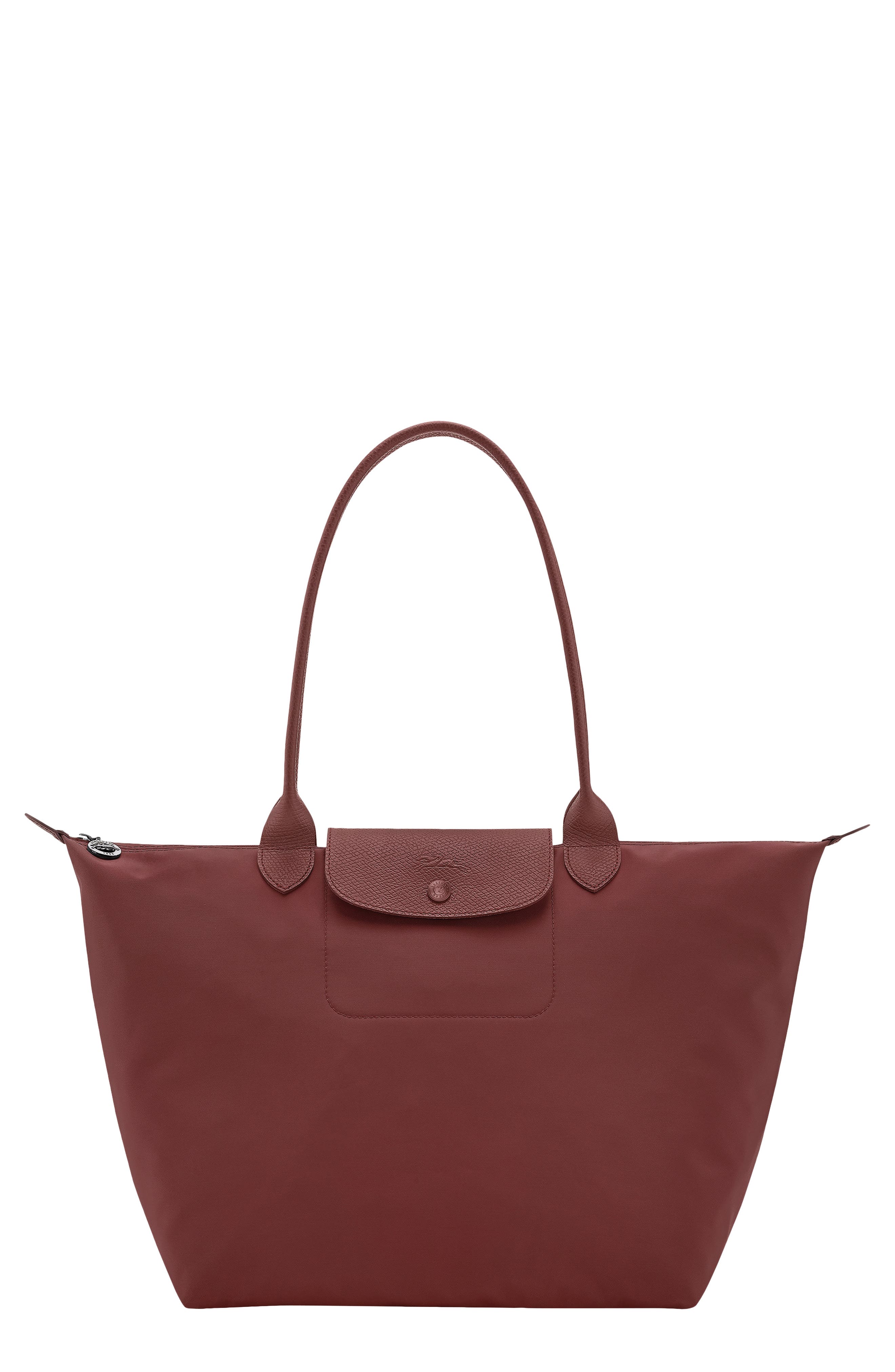 Longchamp Large Le Pliage One Nylon Shoulder Tote, Main, color, Burgundy