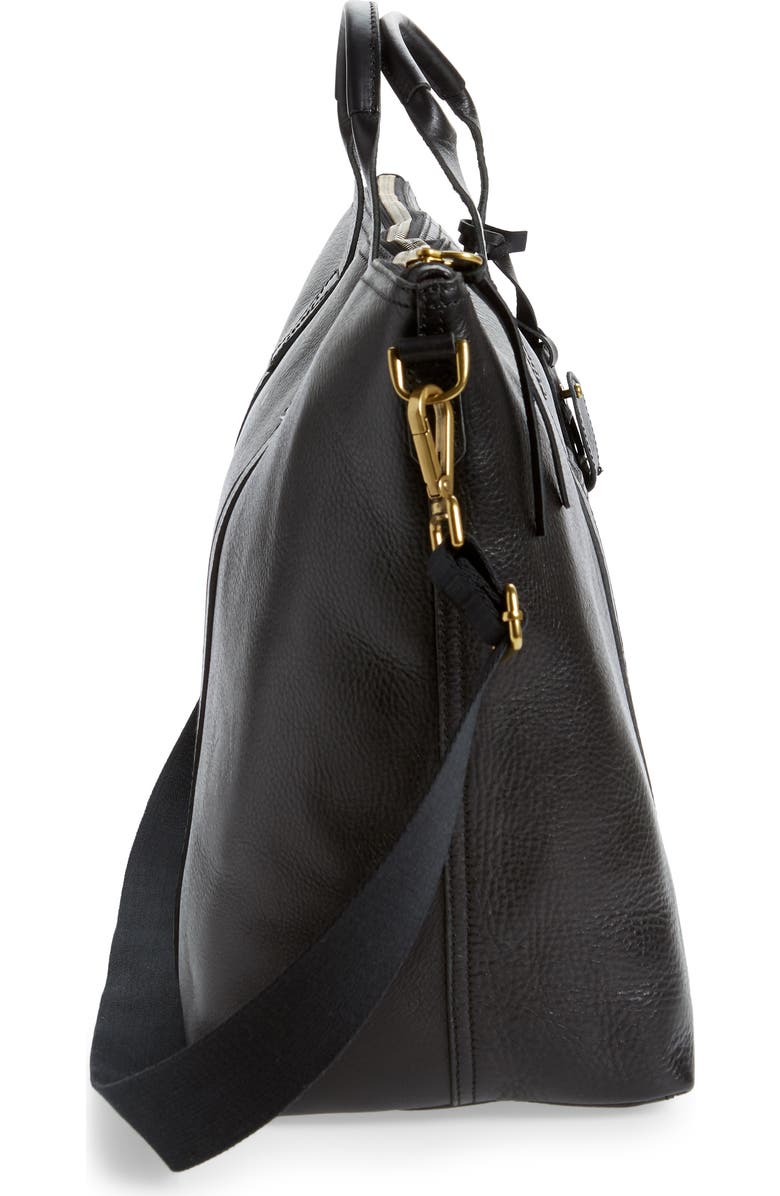 Madewell Essential Leather Overnight Bag, Alternate, color,