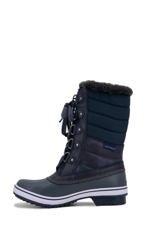 Jbu Siberia Waterproof Faux Fur Lined Boot In Blue
