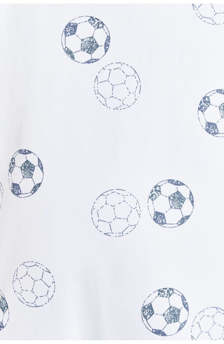 Babycottons Premium Peruvian Pima Cotton Soccer One-Piece Snug Pajamas For Infant, Alternate, color, Multicolor