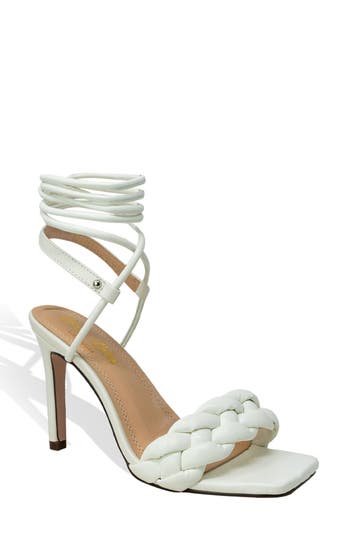 Chase & Chloe Chase And Chloe Ankle Tie Braided Sandal