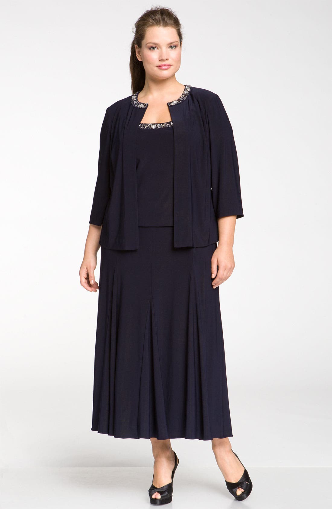 plus size jacket dresses