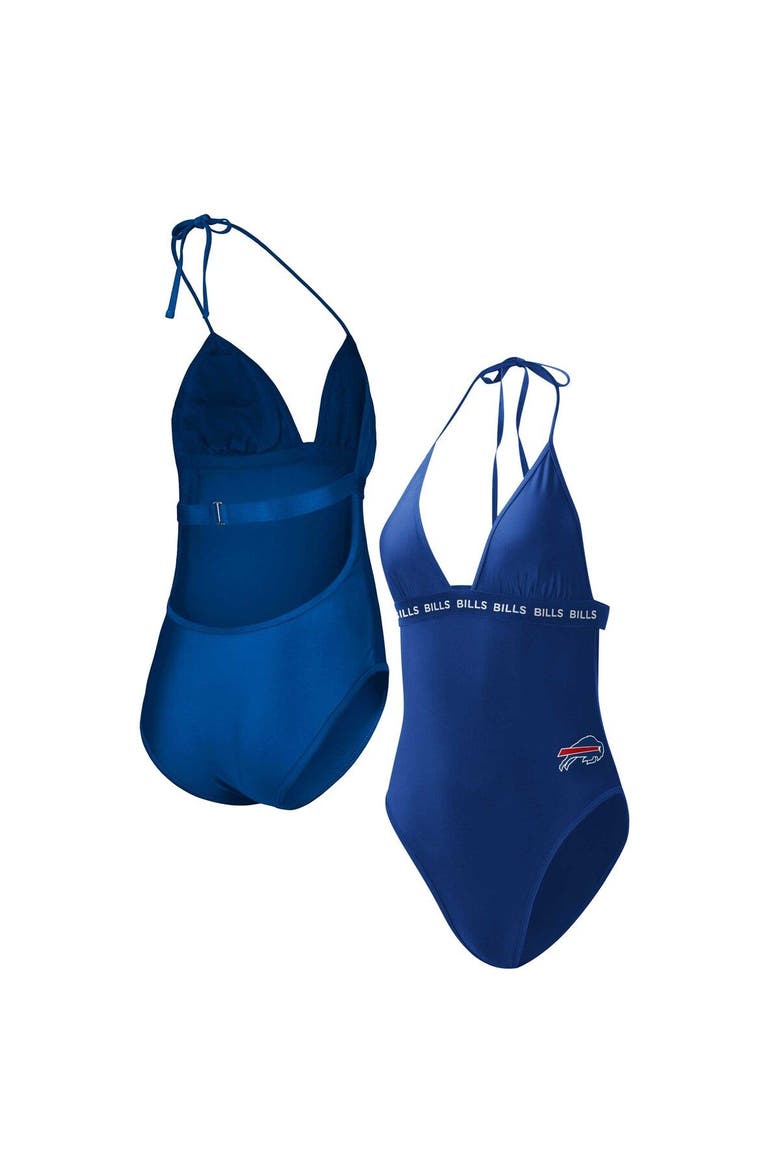 Women's G-III 4Her by Carl Banks Royal Buffalo Bills Full Count One-Piece Swimsuit, Main, color, Royal