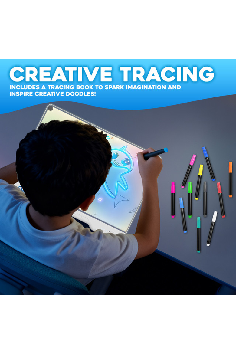 LED Drawing Neon Board, Alternate, color, Clear