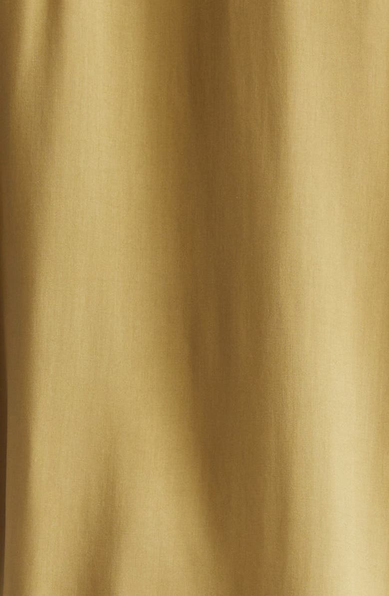 AMI PARIS Logo Embroidered Camp Shirt, Alternate, color, Bronze