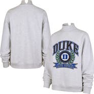 '47 Women's '47 Gray Duke Blue Devils Laurel Arch Mock Neck Sweatshirt