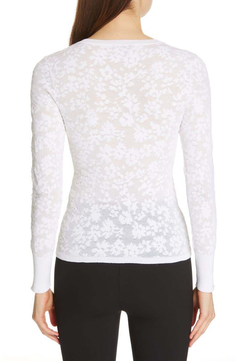 Perry Floral Lace Top, Alternate, color, WHITE